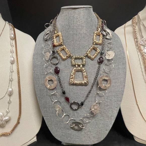 10 Signed Necklaces Vintage to Modern Biagi You & I Cookie Lee - Picture 3 of 8